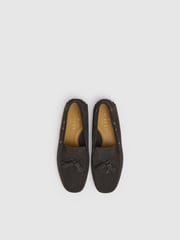 Suede Driver Loafer With Tassel - Image 3 of 6
