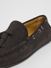 Suede Driver Loafer With Tassel - Image 5 of 6
