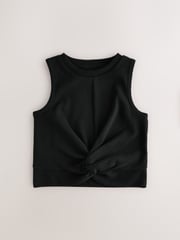 Black/White Wrap Front Rib Vests 2 Pack (3-16yrs) - Image 3 of 6