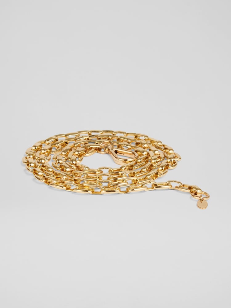 LK Bennett Metallic Truly Chain Belt - Image 1 of 2