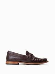 Base London Madison Slip On Brown Loafers - Image 1 of 6