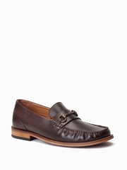 Base London Madison Slip On Brown Loafers - Image 3 of 6