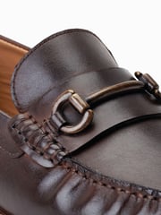 Base London Madison Slip On Brown Loafers - Image 6 of 6