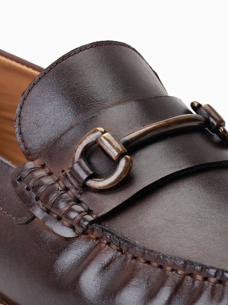 Base London Madison Slip On Brown Loafers - Image 6 of 6