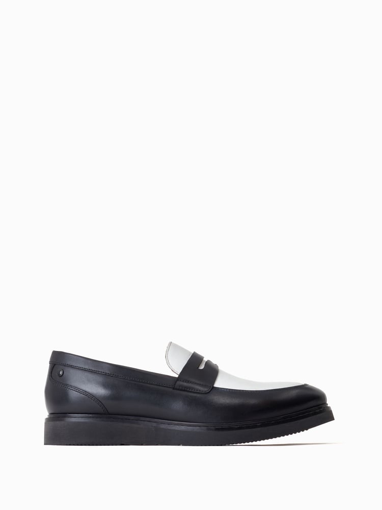 Base London Sid Slip On Black Loafers - Image 1 of 6