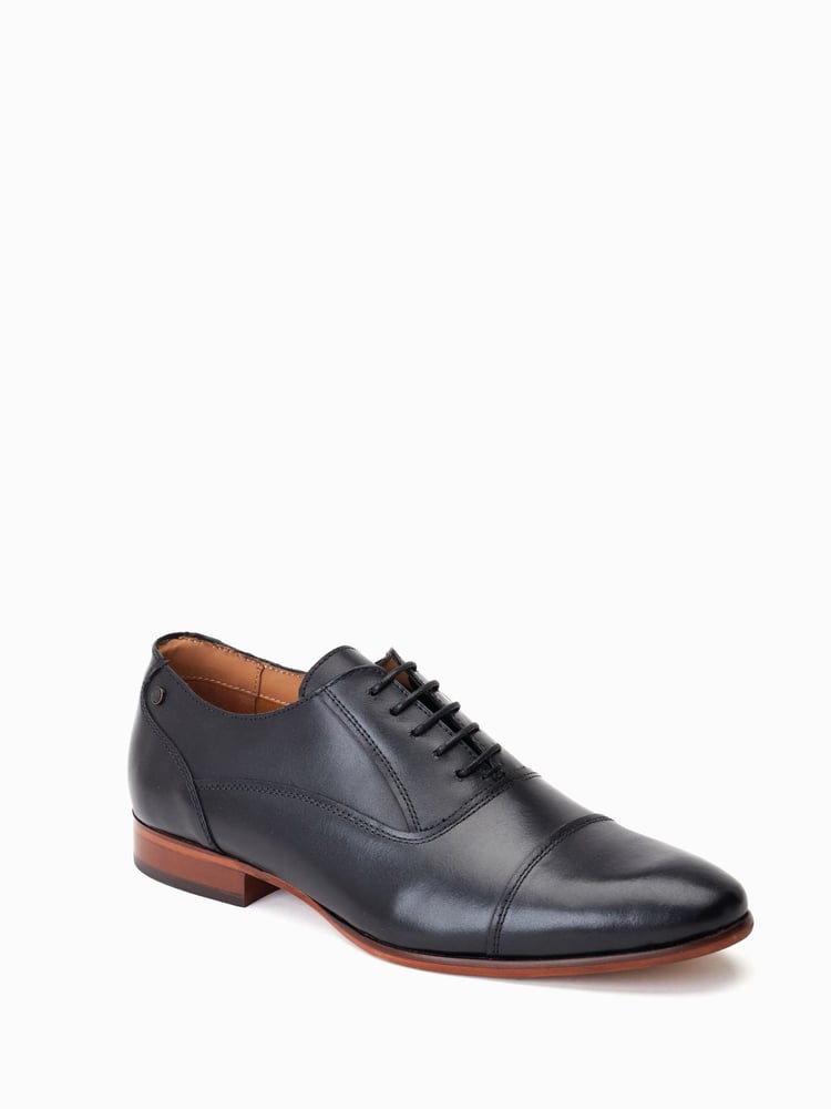 Base London Angelo Lace-Up Toe Cap Oxford Shoes - Image 2 of 6