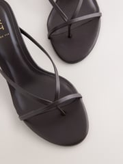 Chocolate Brown Forever Comfort® Toe Thong Wedge Heels - Image 4 of 4