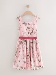 Pink Floral Print Prom Dress (3-12yrs) - Image 4 of 6