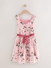Pink Floral Print Prom Dress (3-12yrs) - Image 5 of 6