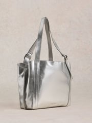 White Stuff Silver Hannah Leather Tote - Image 3 of 5