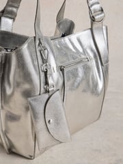 White Stuff Silver Hannah Leather Tote - Image 4 of 5
