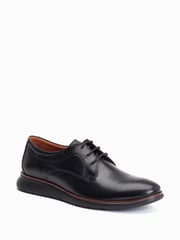 Base London Wing Lace-Up Derby Black Shoes - Image 2 of 6