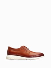 Base London Wing Lace-Up Derby Black Shoes - Image 1 of 6