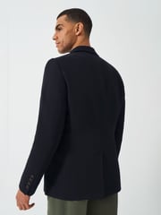 Crew Clothing Blue Cotton Linen Blazer - Image 2 of 5