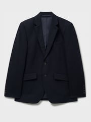 Crew Clothing Blue Cotton Linen Blazer - Image 5 of 5