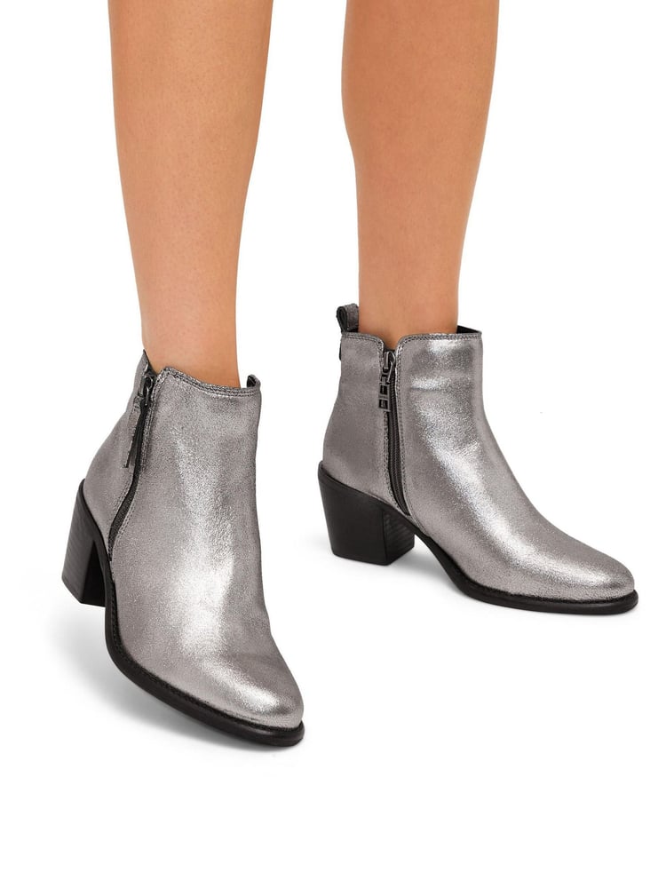 Carvela Silver Metalic Secil Boots - Image 1 of 5