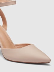 Novo Nude Ivie Block Heel Point Toe Ankle Strap Court Shoes - Image 3 of 4