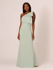 Adrianna Papell Stretch Crepe Long Dress - Image 1 of 7