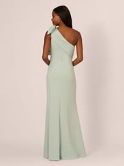 Adrianna Papell Stretch Crepe Long Dress - Image 2 of 7