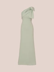 Adrianna Papell Stretch Crepe Long Dress - Image 6 of 7