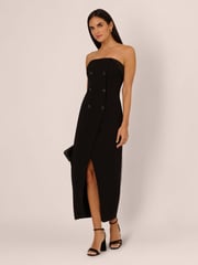 Adrianna by Adrianna Papell Knit Crepe Black Blazer Dress - Image 5 of 7