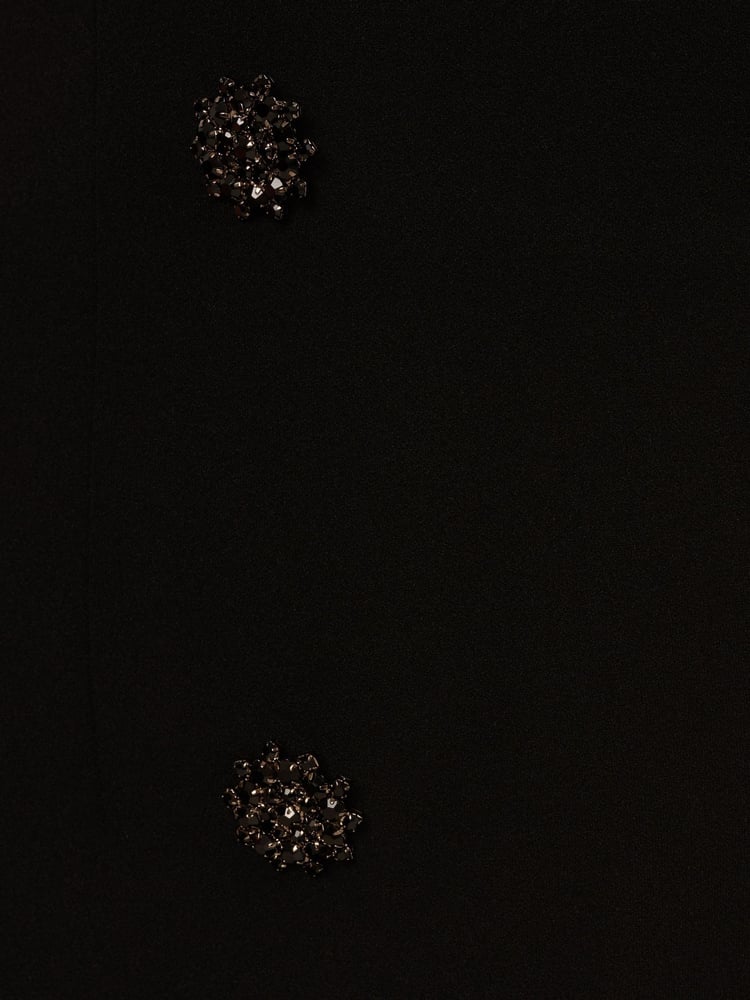 Adrianna by Adrianna Papell Knit Crepe Black Blazer Dress - Image 7 of 7