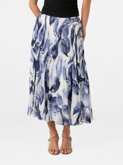 Forever New Blue Aurora Pleated Skirt - Image 1 of 5