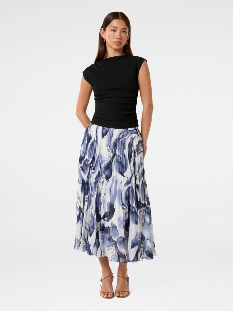Forever New Blue Aurora Pleated Skirt - Image 5 of 5