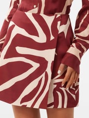 Forever New Brown Harvey Wrap Mini Skirt - Image 1 of 5