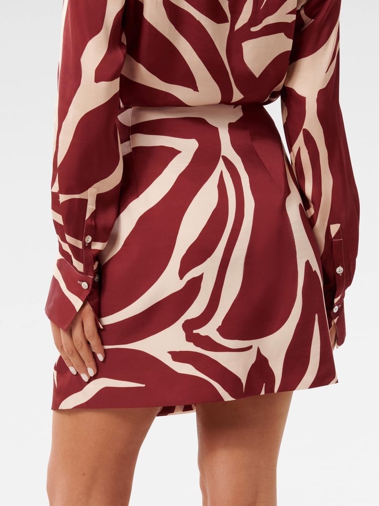 Forever New Brown Harvey Wrap Mini Skirt - Image 2 of 5