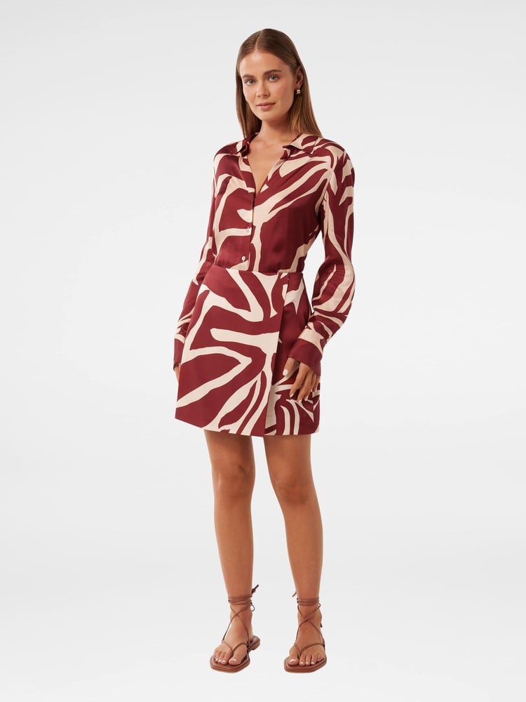 Forever New Brown Harvey Wrap Mini Skirt - Image 5 of 5