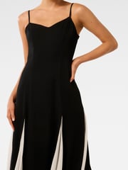 Forever New Black Dahlia Contrast Godet Maxi Dress - Image 3 of 4