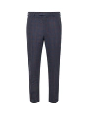 BadRhino Big & Tall Blue Checked Suit Trousers - Image 3 of 4
