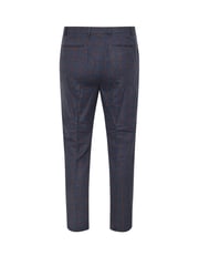 BadRhino Big & Tall Blue Checked Suit Trousers - Image 4 of 4