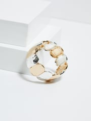Mood Metallic Tone Hammered Stretch Bracelet - Image 2 of 3