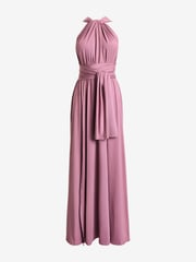 Jolie Moi Purple Halter Neck Maxi Bridesmaid Dress - Image 7 of 7
