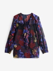 Joanna Hope Ruffle Black Blouse - Image 5 of 5