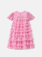 Angel & Rocket Pink Bea Mesh Frill Dress - Image 8 of 9