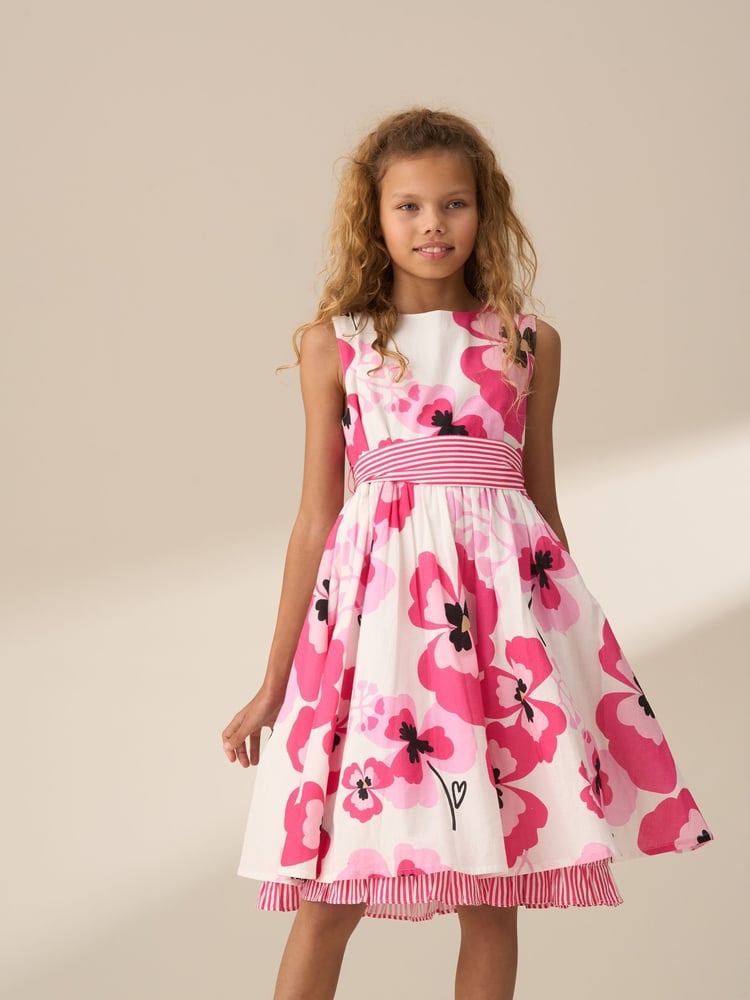 Angel & Rocket Pink Bella Printed Dress - Image 1 of 7