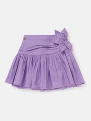 Angel & Rocket Purple Roxie Corsage Woven 100% Cotton Skirt - Image 5 of 7