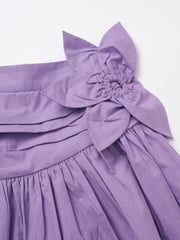 Angel & Rocket Purple Roxie Corsage Woven 100% Cotton Skirt - Image 7 of 7