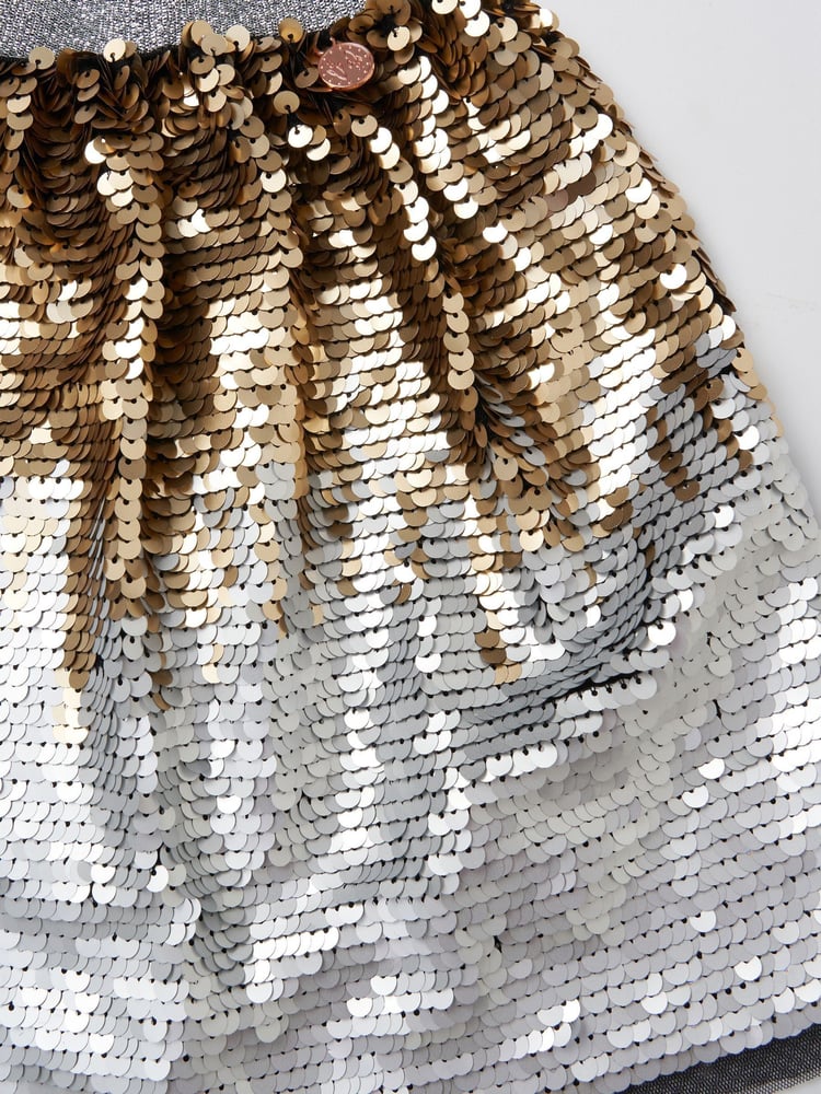 Angel & Rocket Gold Enya Sequin Skirt - Image 6 of 6