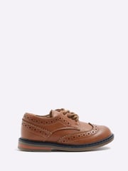 River Island Brown Boys Brogue Shoes - Image 1 of 5