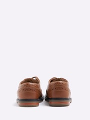 River Island Brown Boys Brogue Shoes - Image 3 of 5