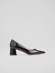 LK Bennett Black Sloane Patent Pointed Black Courts - Image 3 of 4