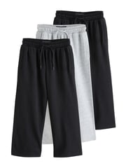 Black/Grey Wide Fit Joggers 3 Pack (3-16yrs) - Image 7 of 7