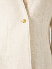 LK Bennett Cream Chloe Cotton Blend Tweed Single Breasted Jacket - Image 7 of 7
