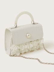 Monsoon Natural Shimmery Petal Pearl Handbag - Image 3 of 4