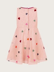 Monsoon Pink Baby Sweetheart Applique Dress - Image 2 of 3