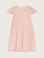 Monsoon Pink Nellie Pleated Bridesmaid Dress - Image 2 of 4